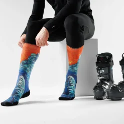 Ski Targeted Cushion Socks Winter Haze - Navy