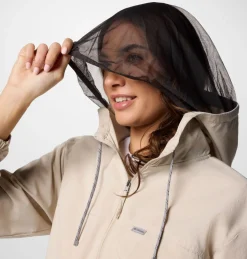 Skien Valley Hood LS Shirt W Dark Stone