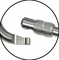 Stahlkarabiner D Form Schraube