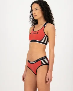 Stella X Back Bra W Cranberry/Mr Stripe