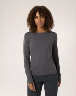 Taema Crew LS W Black Hthr