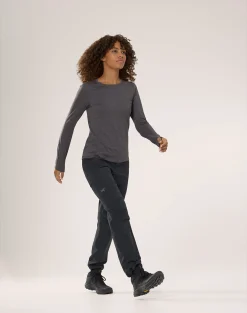 Taema Crew LS W Black Hthr