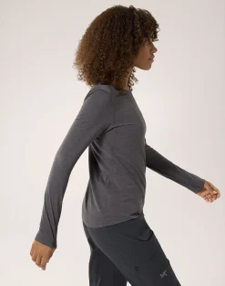 Taema Crew LS W Black Hthr