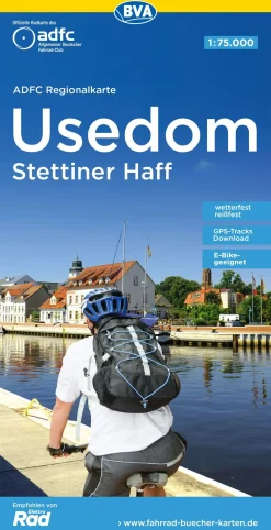 Usedom / Stettiner Haff Fahrradkarte