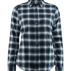 Övik Flannel Shirt W Dark Navy