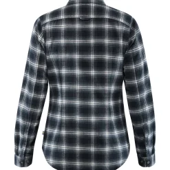 Övik Flannel Shirt W Dark Navy