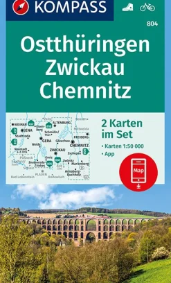 Wanderkarte 804 - Ostthüringen,Zwickau,Chemnitz