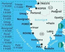 Wanderkarte 238 Istrien