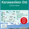 Wanderkarte Klopeiner See, Karawanken Ost, Steiner Alpen