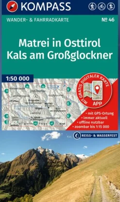 Wanderkarte Matrei in Osttirol, Kals am Großglockner