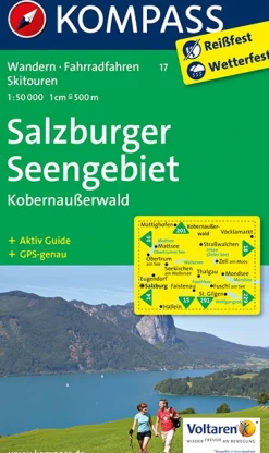 Wanderkarte Salzburger Seengebiet