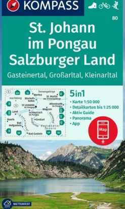 Wanderkarte St. Johann im Pongau, Salzburger Land