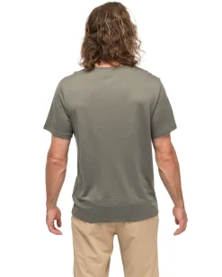 Whenever Merino Tee Green Mud